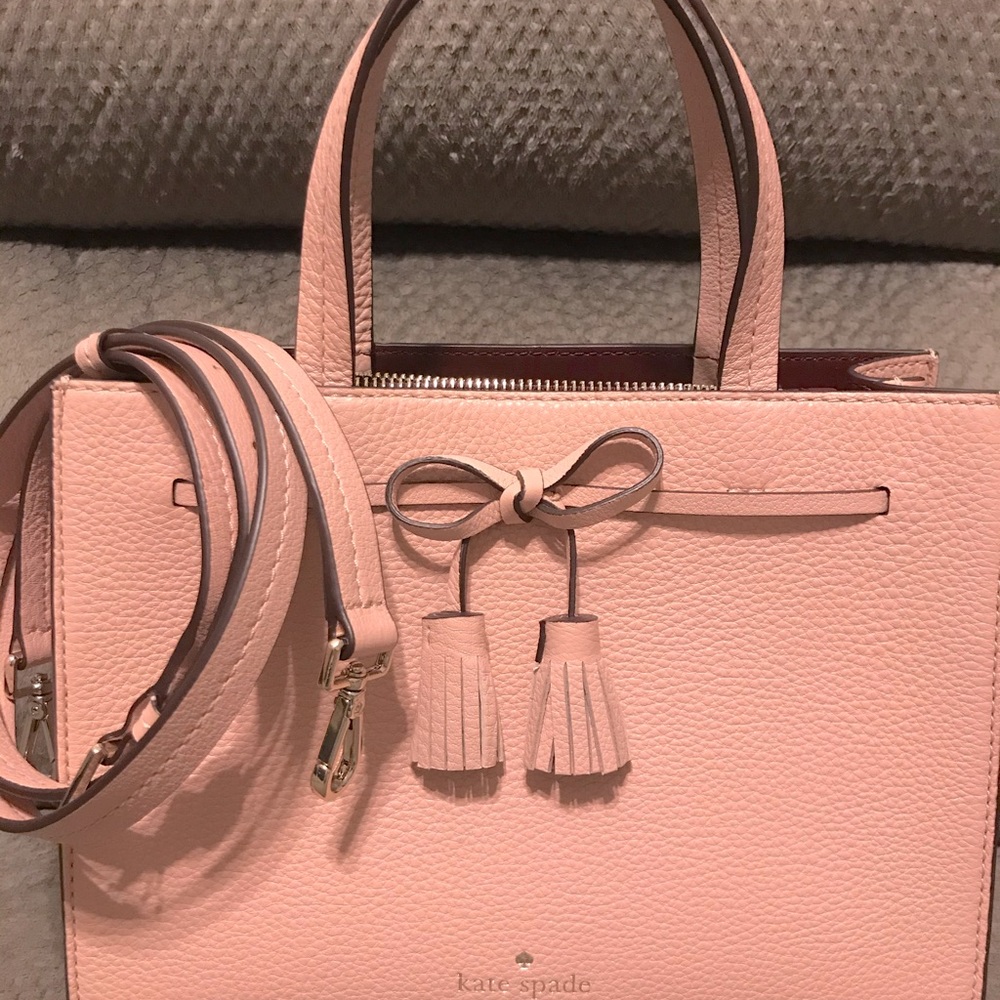 Kate Spade Hayes Small Satchel. Rosy Cheeks